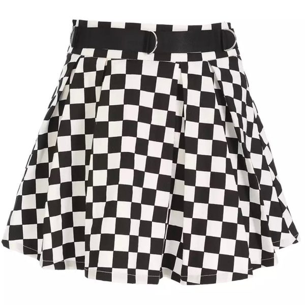 Checkered Skirt